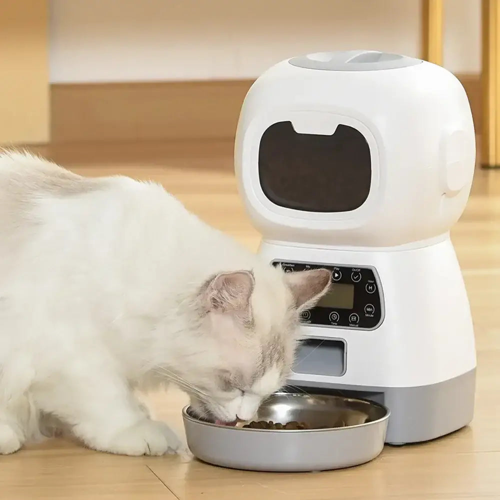 3.5L Automatic Pet Feeder Smart Food Dispenser for Cats Dogs Timer Stainless Steel Bowl Auto Cat Dogs WIFI Feeding Pet