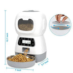 3.5L Automatic Pet Feeder Smart Food Dispenser for Cats Dogs Timer Stainless Steel Bowl Auto Cat Dogs WIFI Feeding Pet
