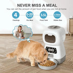 3.5L Automatic Pet Feeder Smart Food Dispenser for Cats Dogs Timer Stainless Steel Bowl Auto Cat Dogs WIFI Feeding Pet
