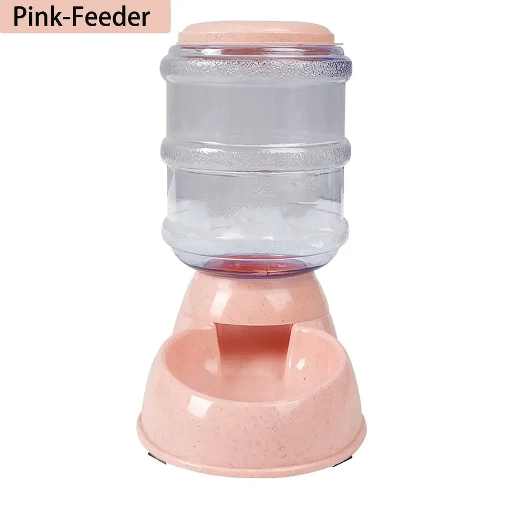 3.8L Large Capacity Automatic Pet Feeder & Water Dispenser Gravity Pet Feeding Station For Small & Medium Pets