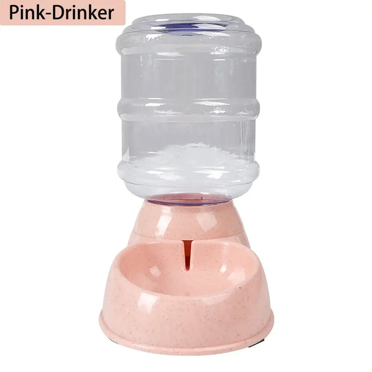 3.8L Large Capacity Automatic Pet Feeder & Water Dispenser Gravity Pet Feeding Station For Small & Medium Pets