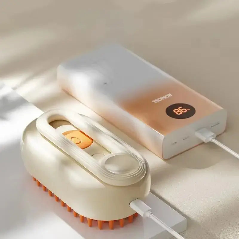 3-in-1 Dog Hair Brush Cat Hair Brush Electric Pet Cleaning Brush Steam Spray Brush Massage Hair Removal Comb Anti