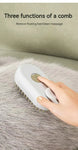 3-in-1 Dog Hair Brush Cat Hair Brush Electric Pet Cleaning Brush Steam Spray Brush Massage Hair Removal Comb Anti