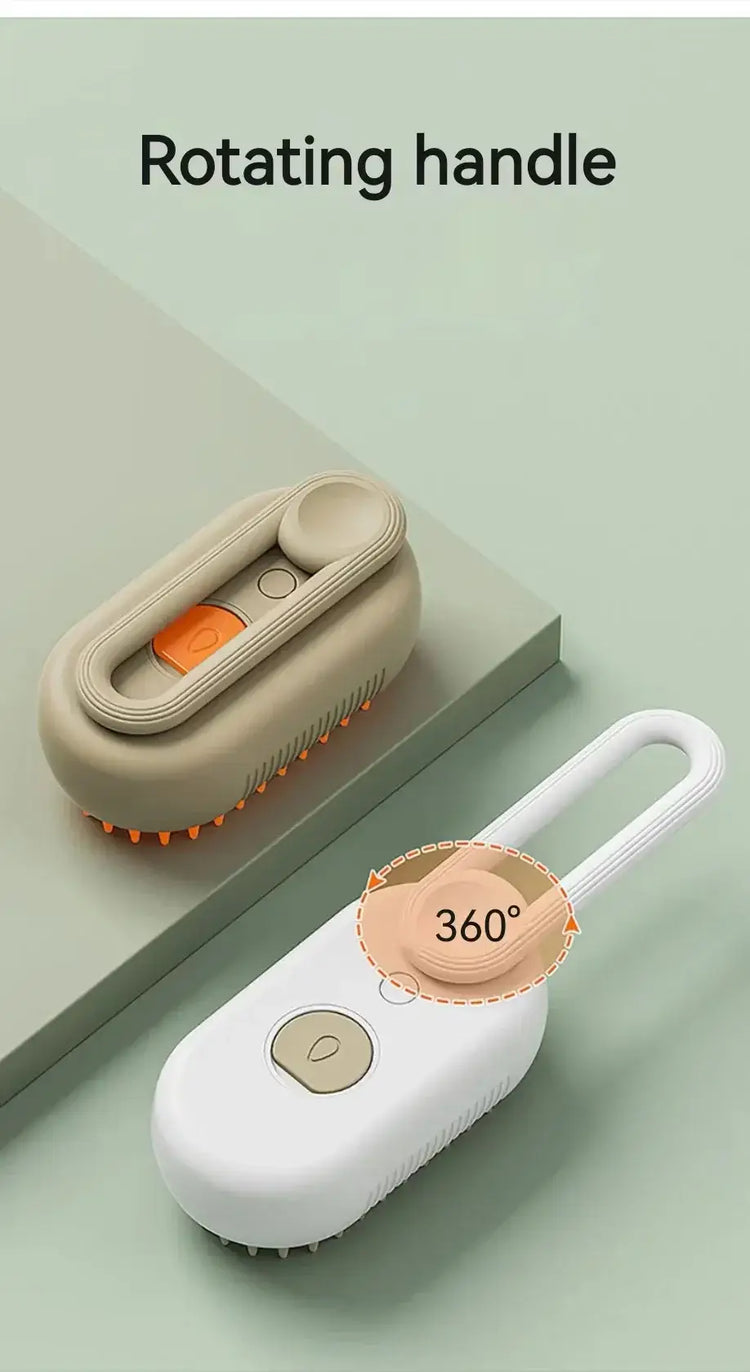 3-in-1 Dog Hair Brush Cat Hair Brush Electric Pet Cleaning Brush Steam Spray Brush Massage Hair Removal Comb Anti