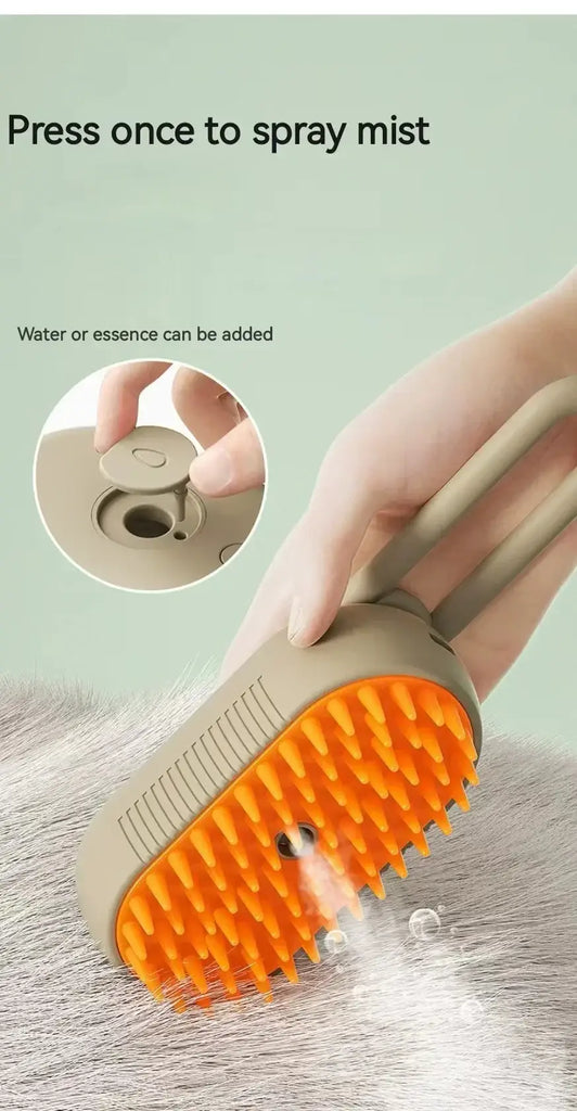 3-in-1 Dog Hair Brush Cat Hair Brush Electric Pet Cleaning Brush Steam Spray Brush Massage Hair Removal Comb Anti