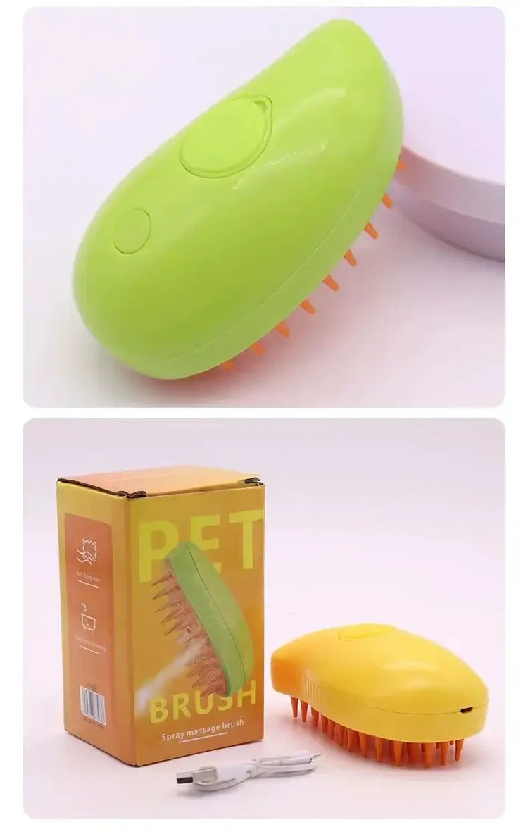 3-in-1 Dog Hair Brush Cat Hair Brush Electric Pet Cleaning Brush Steam Spray Brush Massage Hair Removal Comb Anti