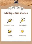 3-in-1 Interactive Cat Laser Toys Funny Electric Rotating Cat Toys for Indoor Cats Laser Toy Automatic Cat Ball Kitten