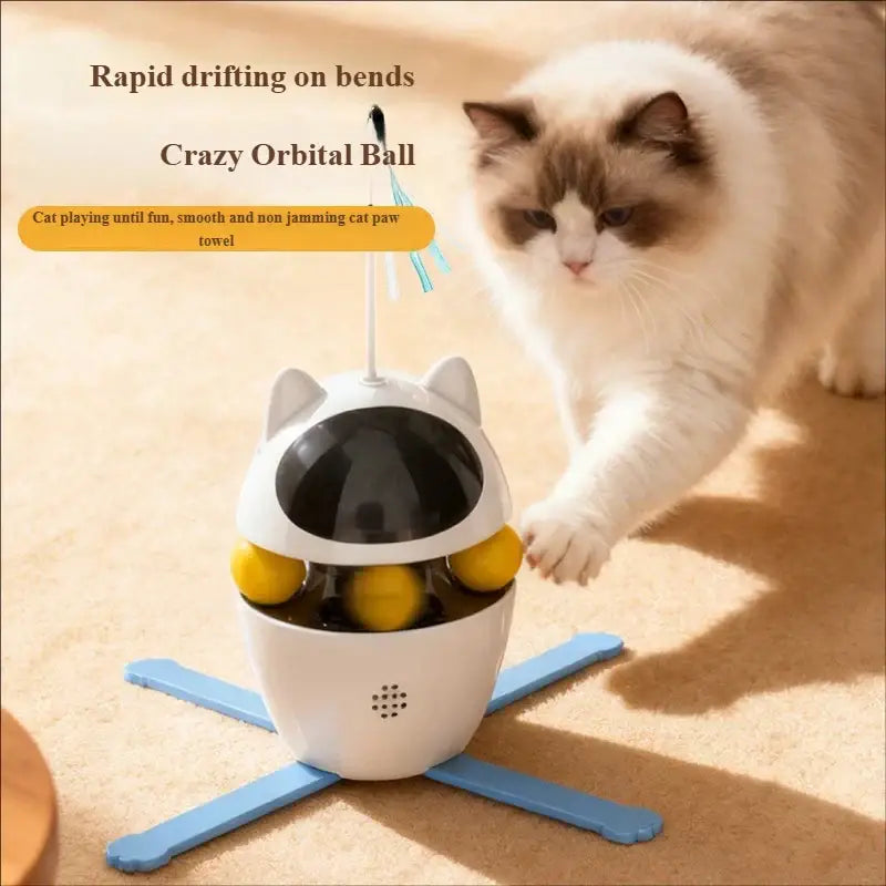 3-in-1 Interactive Cat Laser Toys Funny Electric Rotating Cat Toys for Indoor Cats Laser Toy Automatic Cat Ball Kitten
