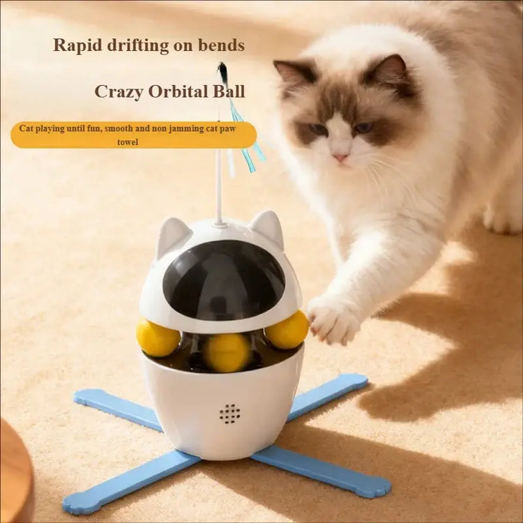 3-in-1 Interactive Cat Laser Toys Funny Electric Rotating Cat Toys for Indoor Cats Laser Toy Automatic Cat Ball Kitten