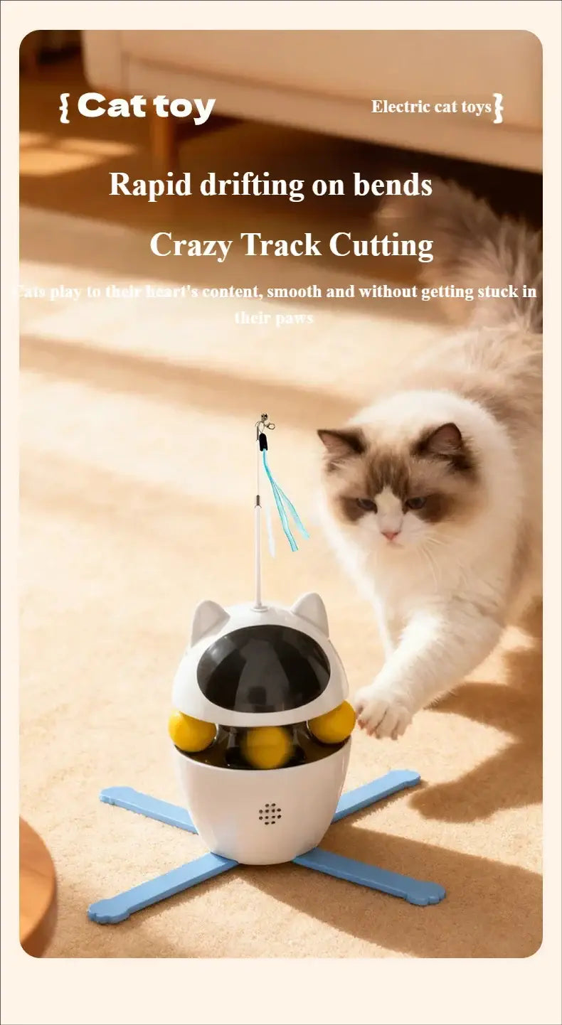 3-in-1 Interactive Cat Laser Toys Funny Electric Rotating Cat Toys for Indoor Cats Laser Toy Automatic Cat Ball Kitten