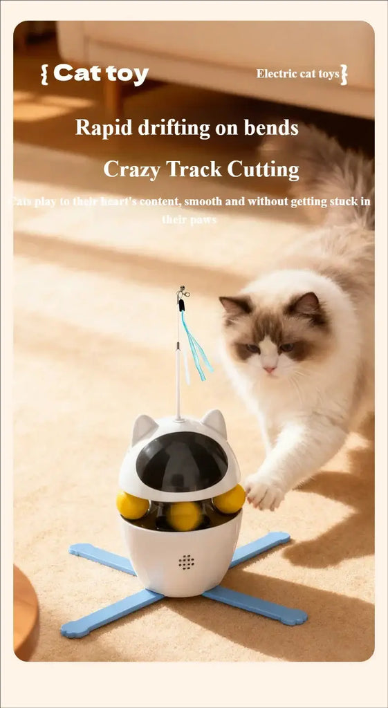 3-in-1 Interactive Cat Laser Toys Funny Electric Rotating Cat Toys for Indoor Cats Laser Toy Automatic Cat Ball Kitten