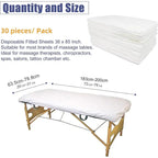 30 Pieces Disposable Bed Sheet Wholesale Beauty Salon Special Travel Breathable Non-Woven Fabric Hole Disposable Hotel