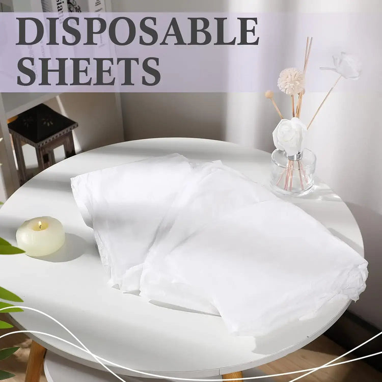 30 Pieces Disposable Bed Sheet Wholesale Beauty Salon Special Travel Breathable Non-Woven Fabric Hole Disposable Hotel