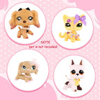 30pcs Random Cute Accessories for Dogs and Cats,Necklace Collar Clothes Glasses Hat Laptop Bow Food and Drink Fit for