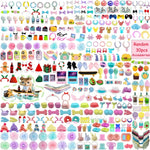 30pcs Random Cute Accessories for Dogs and Cats,Necklace Collar Clothes Glasses Hat Laptop Bow Food and Drink Fit for