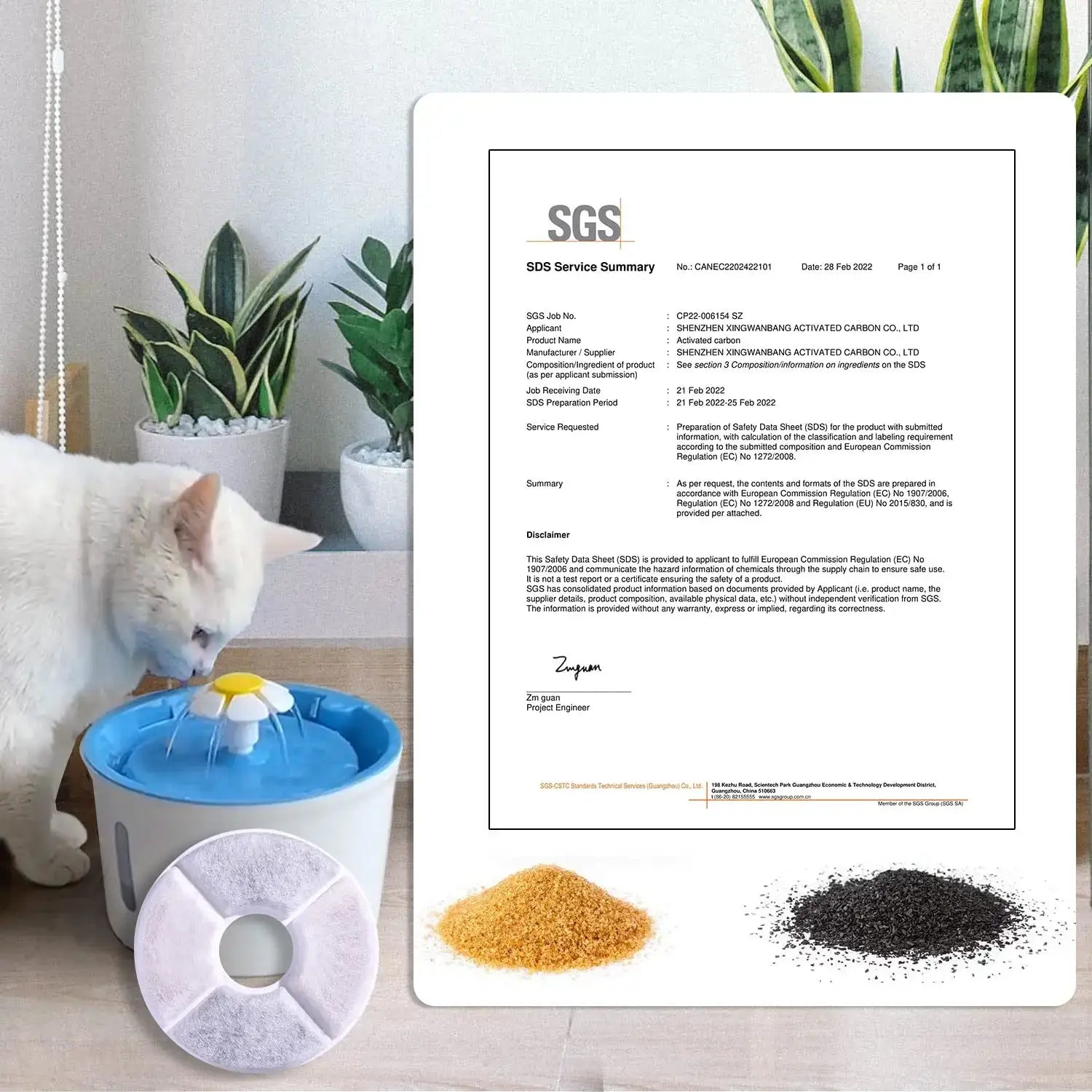 4/6/8/12PC Replacement Filters For Pet Water Dispensers Activated Carbon Replacement Filters Dog And Useful Cat