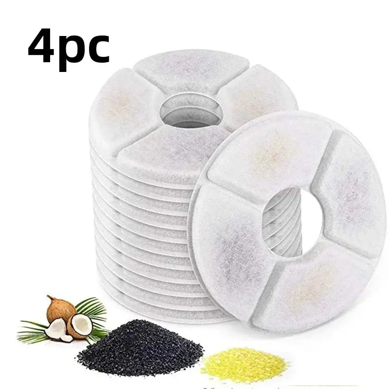 4/6/8/12PC Replacement Filters For Pet Water Dispensers Activated Carbon Replacement Filters Dog And Useful Cat
