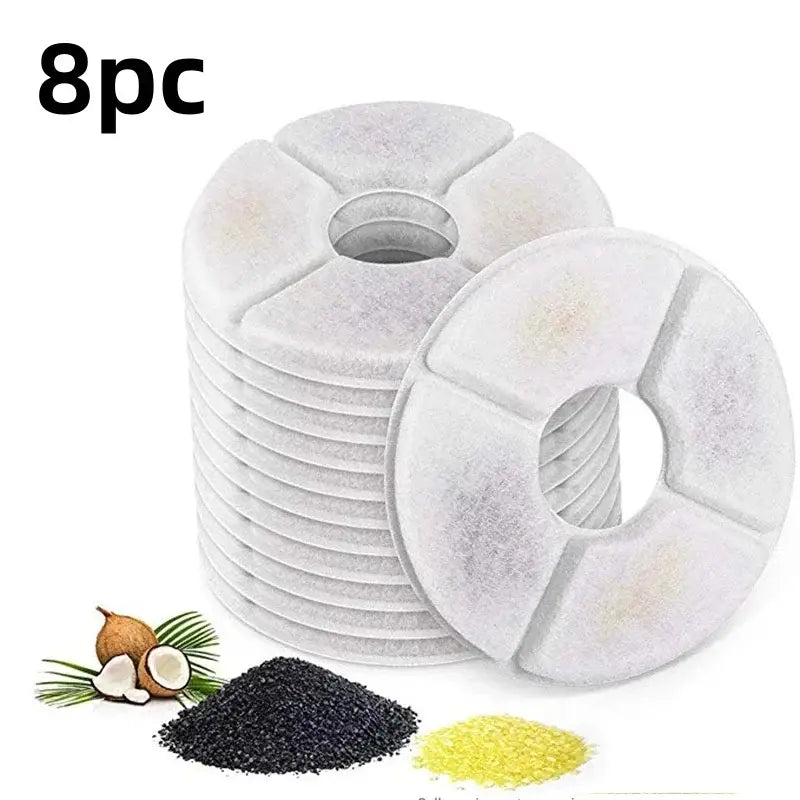 4/6/8/12PC Replacement Filters For Pet Water Dispensers Activated Carbon Replacement Filters Dog And Useful Cat