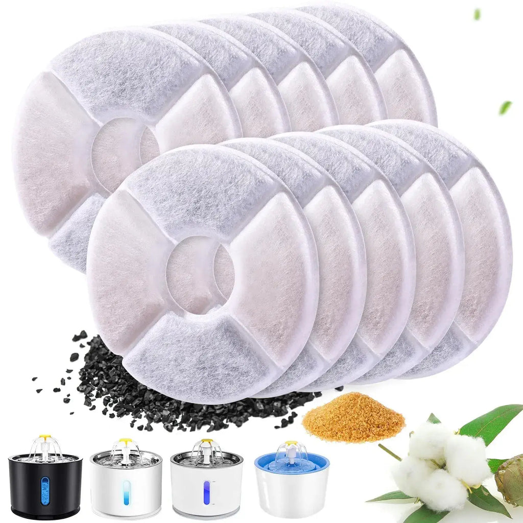 4/6/8/12PC Replacement Filters For Pet Water Dispensers Activated Carbon Replacement Filters Dog And Useful Cat