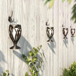 4-Piece Solar Light,Outdoor Hanging 3-in-1 Pathway Torch Lights with Flickering Flame Auto Landscape Lights for Garden