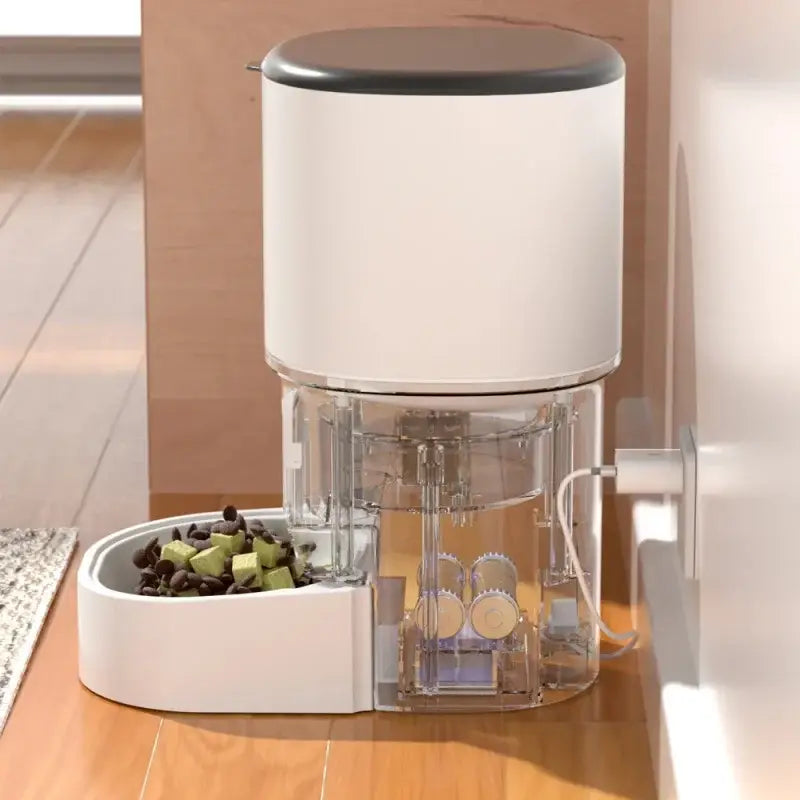 4L Automatic Cat Feeder with WiFi Smart Pet Feeder for Dogs Cats Intelligent Food Dispenser Timed Quantitative Feeding