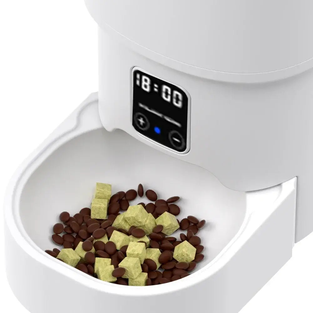 4L Automatic Cat Feeder with WiFi Smart Pet Feeder for Dogs Cats Intelligent Food Dispenser Timed Quantitative Feeding