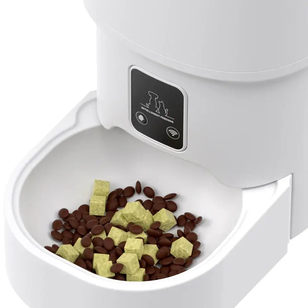 4L Automatic Cat Feeder with WiFi Smart Pet Feeder for Dogs Cats Intelligent Food Dispenser Timed Quantitative Feeding