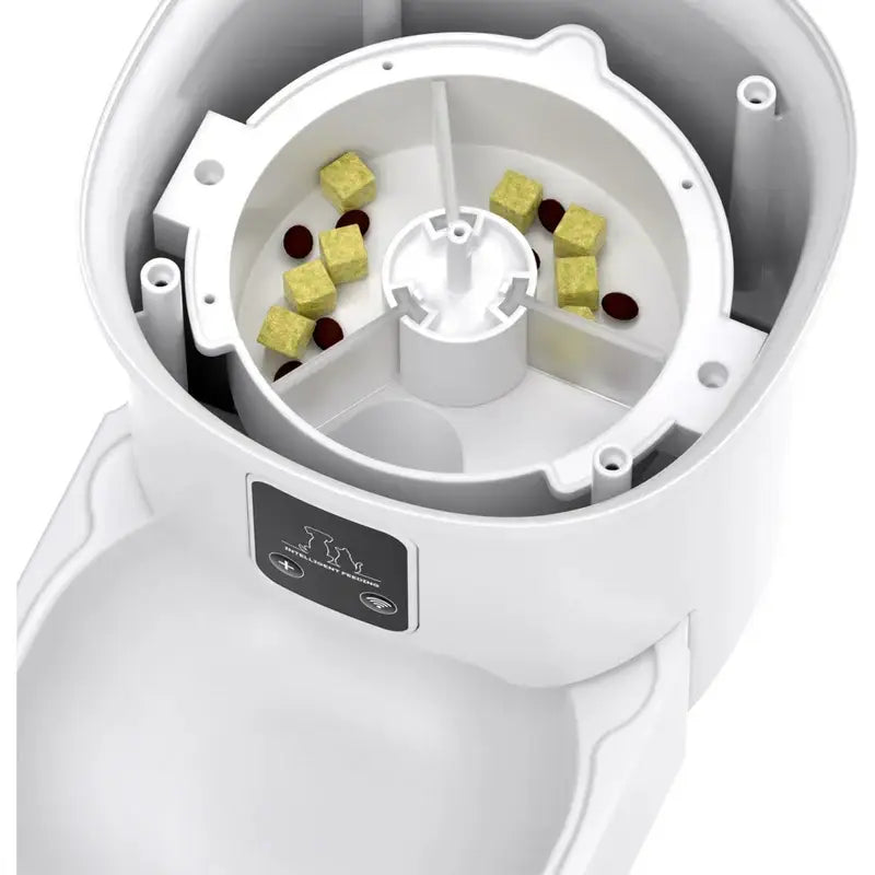 4L Automatic Cat Feeder with WiFi Smart Pet Feeder for Dogs Cats Intelligent Food Dispenser Timed Quantitative Feeding