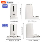 4L Automatic Pet Feeder for1/2Cats,WiFi Smart Feed Automatic Pet Feeder for Cats& Dogs,Timed Pet Food Dispenser with