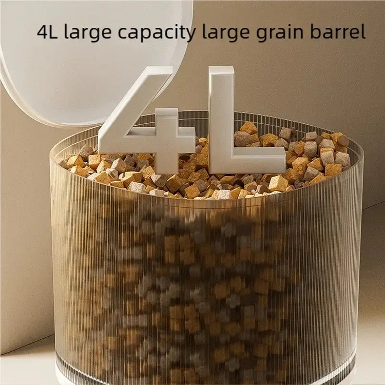 4L Intelligent Pet Feeder WiFi Automatic Food Dispenser Smart Timing Feeding Device With Button Control Pet Feeder