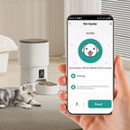 4L Intelligent Pet Feeder WiFi Automatic Food Dispenser Smart Timing Feeding Device With Button Control Pet Feeder