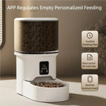 4L Intelligent Pet Feeder WiFi Automatic Food Dispenser Smart Timing Feeding Device With Button Control Pet Feeder