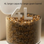 4L Intelligent Pet Feeder WiFi Automatic Food Dispenser Smart Timing Feeding Device With Button Control Pet Feeder
