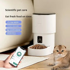 4L Intelligent Pet Feeder WiFi Automatic Food Dispenser Smart Timing Feeding Device With Button Control Pet Feeder