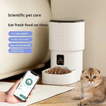 4L Intelligent Pet Feeder WiFi Automatic Food Dispenser Smart Timing Feeding Device With Button Control Pet Feeder