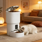 4L WiFi Automatic Pet Feeder for Cats And Dogs Intelligent Food Dispenser with Button Control Smart Pet Feeder