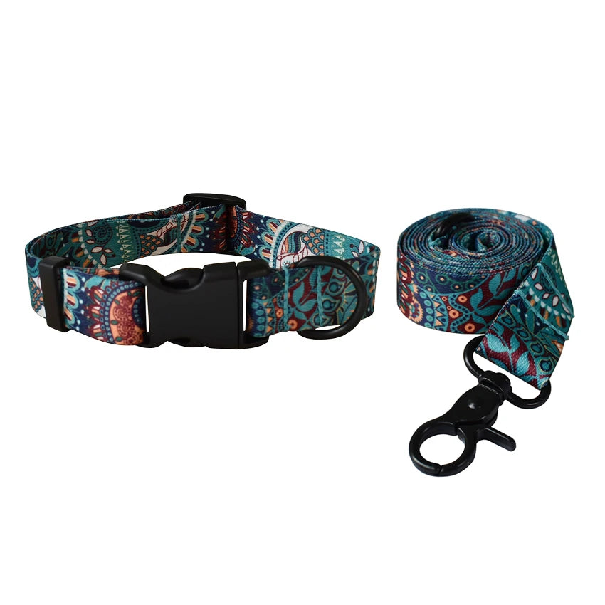 Dog Leash And Collar Set