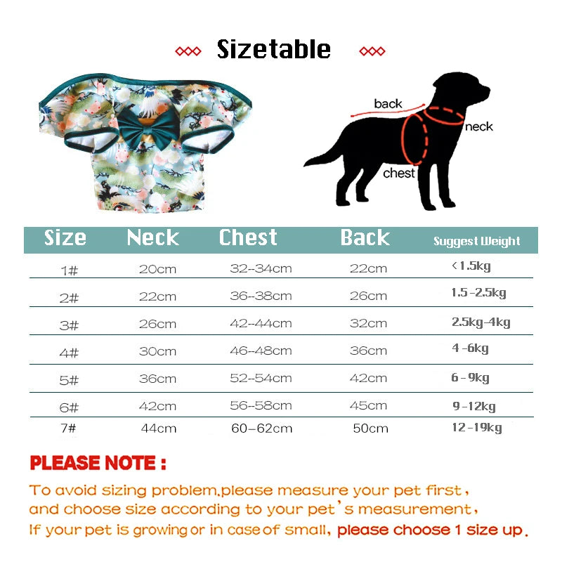 Veste pour animaux de compagnie à motif de fleurs de cerisier