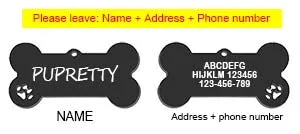 Médaille d'identification personnalisée pour animaux de compagnie