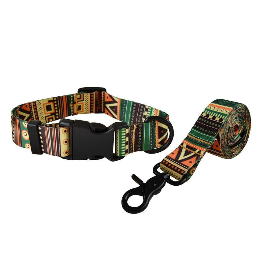 Dog Leash And Collar Set