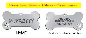 Médaille d'identification personnalisée pour animaux de compagnie