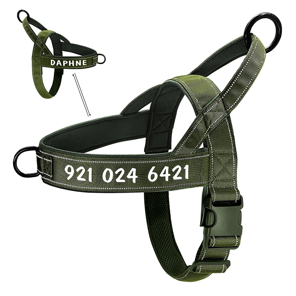 Harnais tactique militaire pour chien