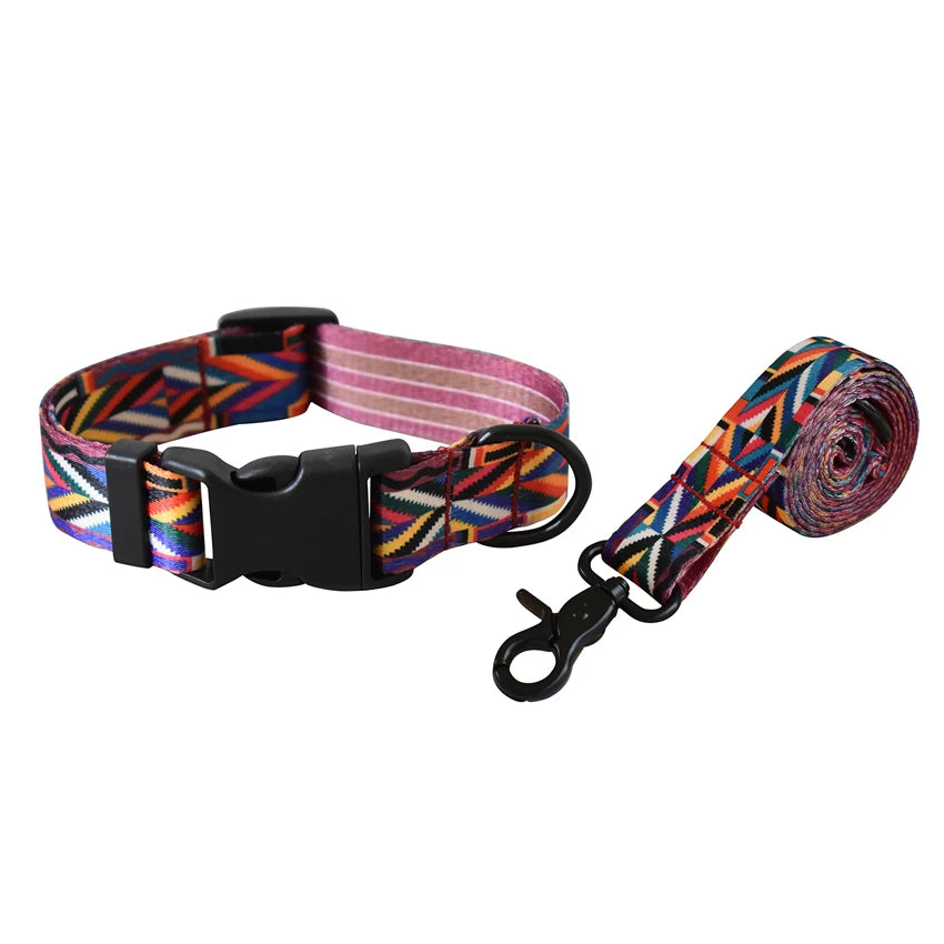 Dog Leash And Collar Set