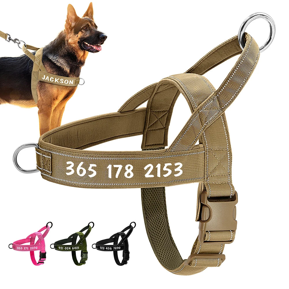 Harnais tactique militaire pour chien