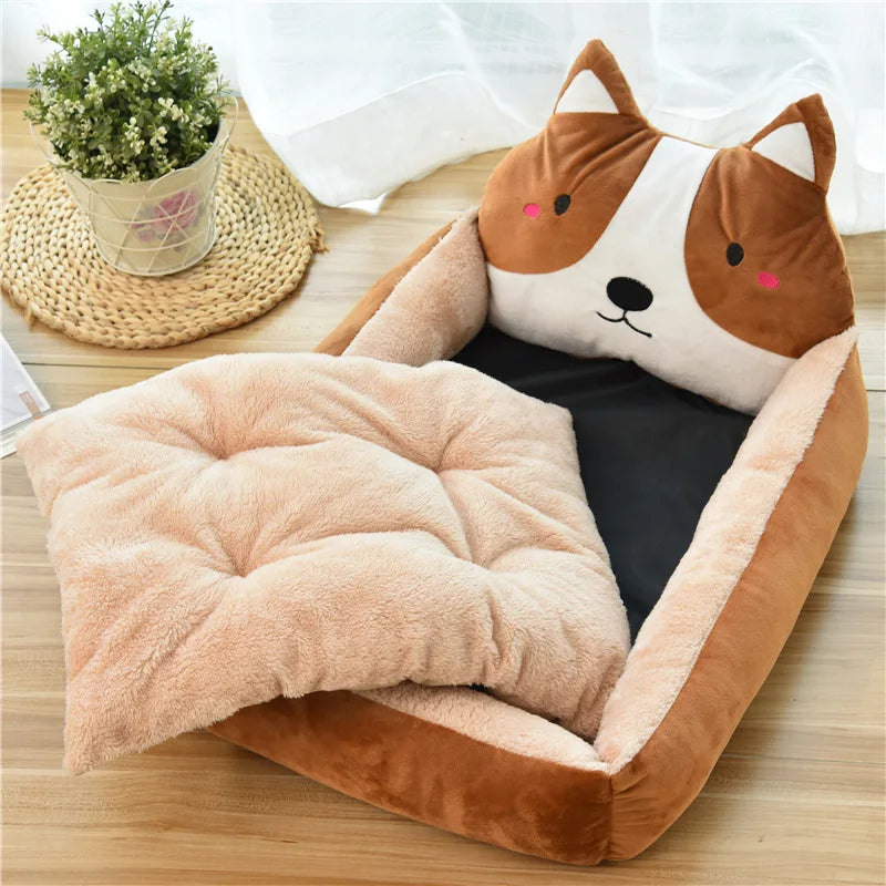 Lit pour chien hiver moelleux