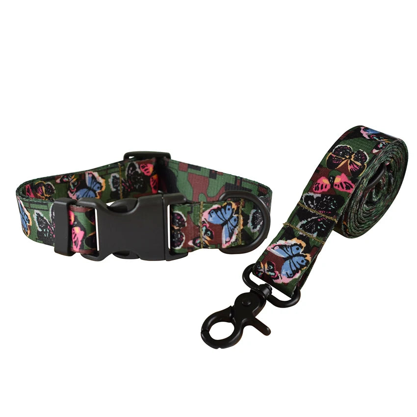 Dog Leash And Collar Set