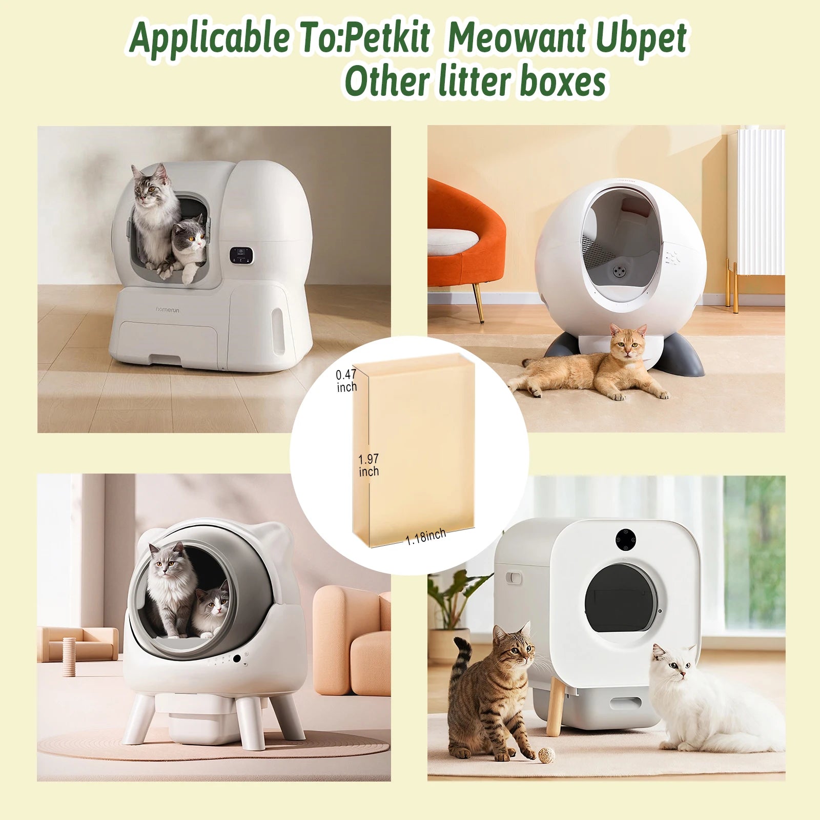 Remplacement du désodorisant pour litière pour chat