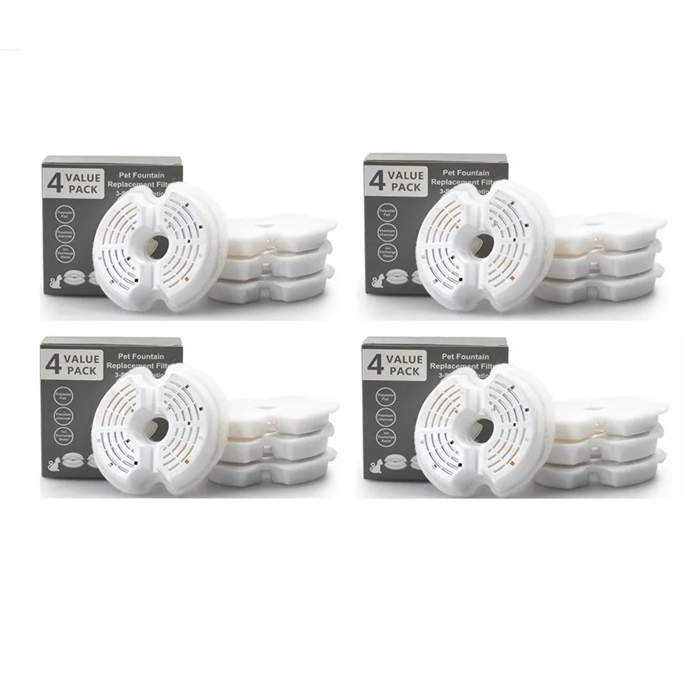 Filtres pour fontaine à eau pour animaux (4/8/32 pièces)