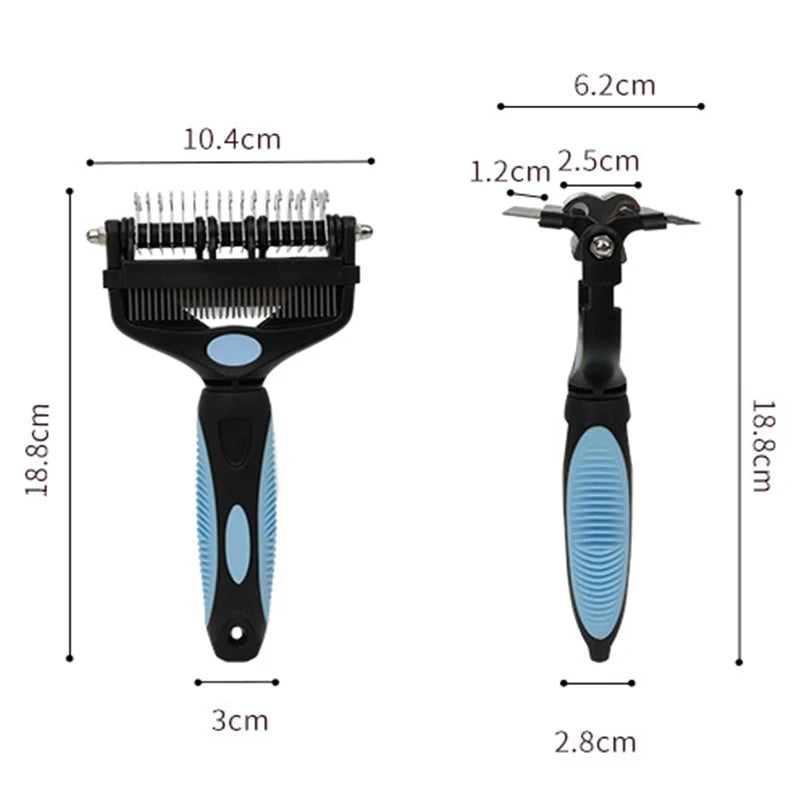 Brosse de démêlage 3 en 1 pour animaux