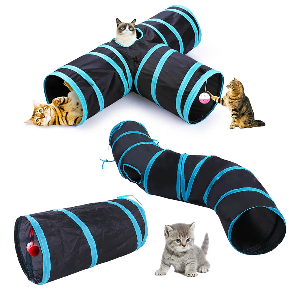 Tunnel pliable pour chat